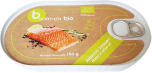 Filet z łososia w oliwie z oliwek (puszka) BIO 150g - Better fish (B SALMON