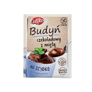 Budyń na szybko czekoladowy z miętą i magnezem 37 g Celiko