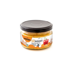 Hummus marchewkowy z wędzoną papryką BIO 190 g, NAURA
