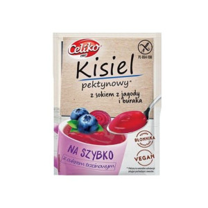 Kisiel na szybko z sokiem z jagody i buraka 20 g Celiko