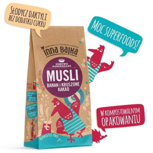 Musli  banan i kruszone kakao 250 g Inna Bajka