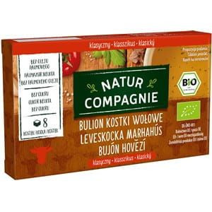 Bulion - Kostki wołowe BEZ DODATKU CUKRÓW BIO 96 g Natur Compagnie