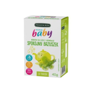 Herbatka dla dzieci i niemowląt Spokojny Brzuszek 20 torebek Premium Rosa
