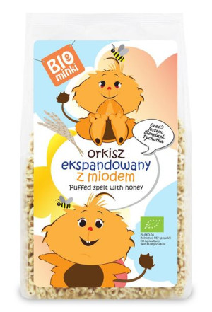 Orkisz ekspandowany z miodem BIO 210 g Biominki