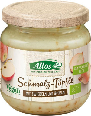 Smalczyk wegański z cebulą i jabłkiem bezglutenowy BIO 150 g Allos