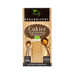 Cukier trzcinowy nierafinowany BIO 500 g BioLife