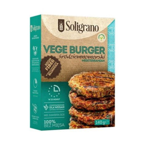 Vege Burger śródziemnomorski 140 g Soligrano