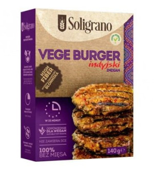 Vege Burger indyjski 140 g Soligrano