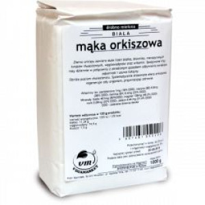 Mąka ORKISZOWA biała drobna 1kg NATURAL
