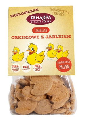 Ciastka orkiszowe z jabłkiem BIO 100 g Zemanka