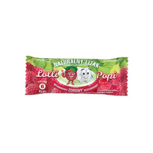 Lizak naturalny bez cukru Malina 6 g Lolli Popi