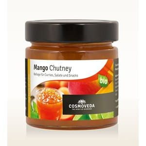 Mango CHUTNEY pikantne bezglutenowe BIO 225 g  COSMOVEDA