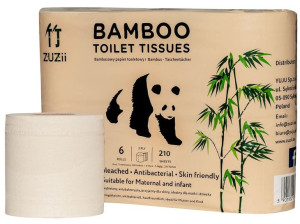 Papier Toaletowy Bambusowy 6 Rolek - Zuzii