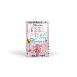 Kisiel o smaku truskawki z tapioki Fit light bez cukru 30 g Intenson