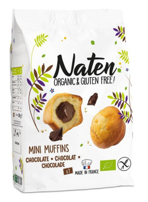 Mini muffinki z nadzieniem czekoladowym bezglutenowe BIO 200 g Naten