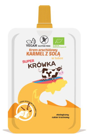 Krem arachidowy KARMEL Z SOLĄ w tubce bezglutenowy BIO 50 g Me Gusto (Super