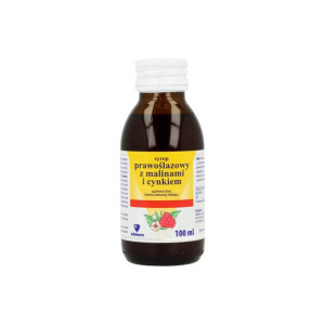Syrop prawoślazowy Malina i Cynk 100 ml Aflofarm