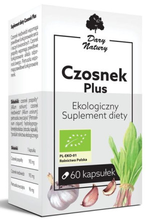 Czosnek Plus Bio 60 Kapsułek (480 Mg) - Dary Natury