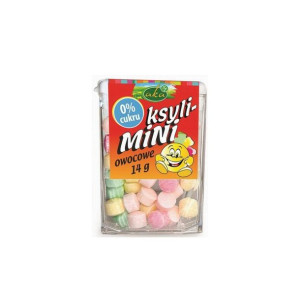 Drażetki pudrowe ksyli-Mini owocowe bez cukru 14 g, AKA