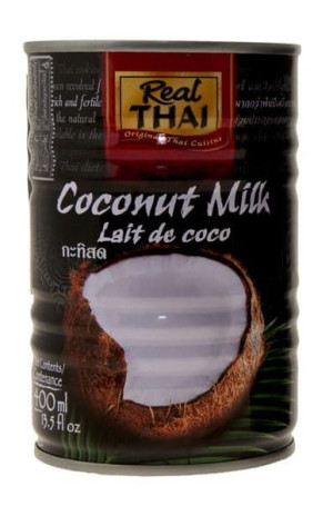 Mleczko kokosowe 17-19% tłuszczu 400 ml Real Thai (Czarna Puszka)