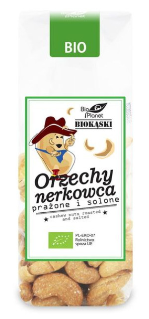 Orzechy nerkowca prażone i solone BIO 100 g Bio Planet