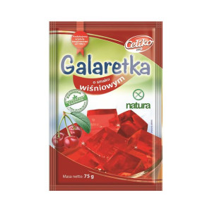 Galaretka o smaku wiśniowym bezglutenowa 75 g Celiko