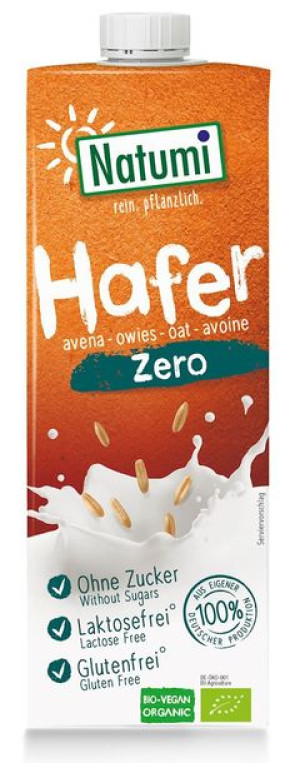 Napój owsiany ZERO bez cukrów BEZGLUTENOWY BIO 1 L Natumi