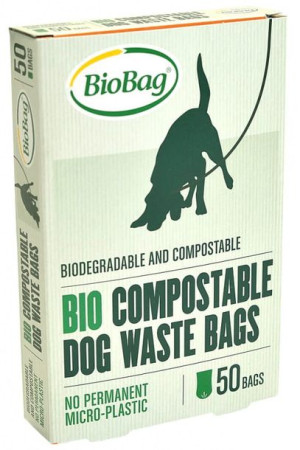 Worki na psie odchody 50 szt (kompostowalne i biodegradowalne)  Biobag