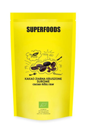 Kakao ziarna kruszone surowe BIO 600 g Bio Planet