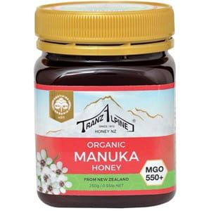 Miód Manuka Mgo 550+ Bio 250 G - Tranzalpine