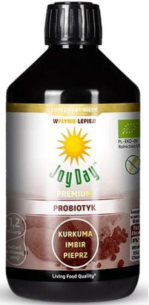 Suplement diety koncentrat napoju probiotycznego KURKUMA IMBIR PIEPRZ BIO 5