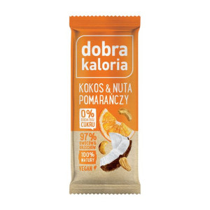 Baton kokos i pomarańcza 35 g Dobra Kaloria