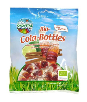Żelki COLA bez kofeiny bez laktozy bezglutenowe BIO 100 g Okovital