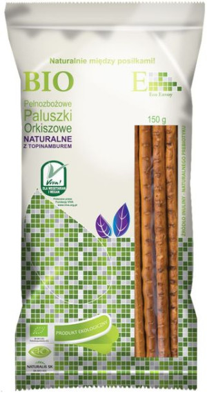 Paluszki orkiszowe pełnoziarniste naturalne z topinamburem BIO 150 g Envoy