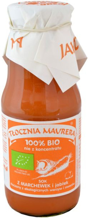 Sok marchewkowy z jabłkiem BIO 300 ml Tłocznia Maurera