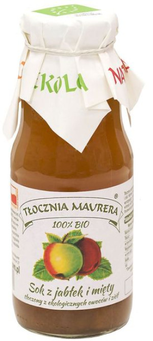 Sok jabłkowy z miętą BIO 300 ml Tłocznia Maurera