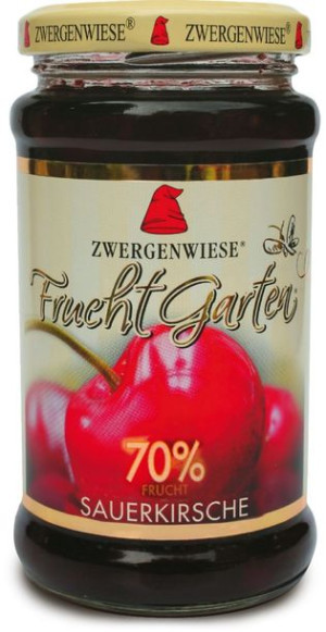 Mus wiśniowy (70% owoców) bezglutenowy BIO 225 g Zwergenwiese