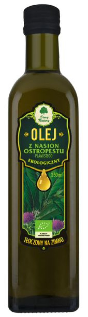 Olej z nasion ostropestu plamistego BIO 250 ml Dary Natury