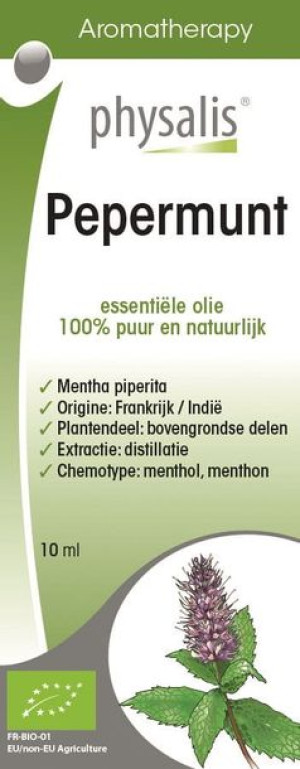 Olejek eteryczny pepermunt MIĘTA PIEPRZOWA BIO 10 ml Physalis
