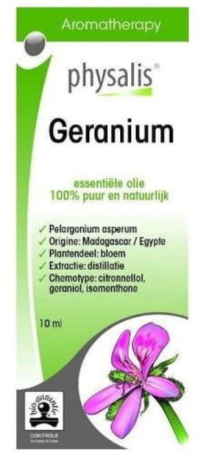 Olejek eteryczny geranium PELARGONIA EKO 10 ml Physalis