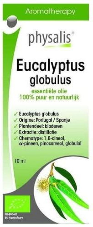 Olejek eteryczny eucalyptus globulus EUKALIPTUS GAŁKOWY BIO 10 ml Physalis