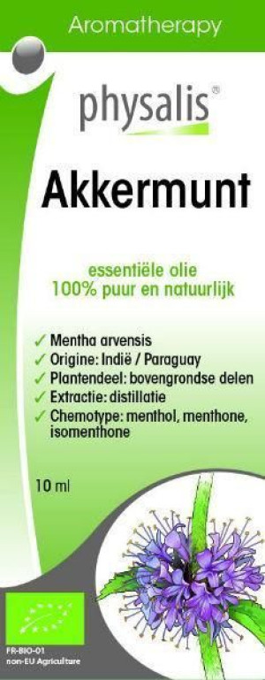 Olejek eteryczny akkermunt MIĘTA POLNA BIO 10 ml Physalis