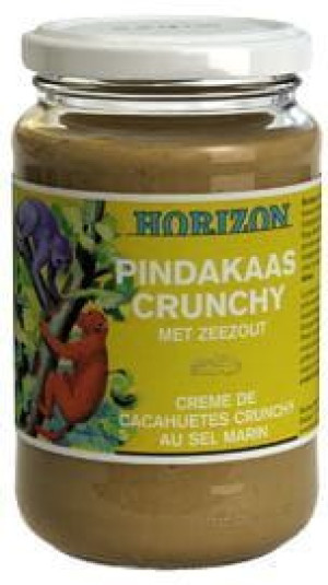 Krem z orzeszków ziemnych crunchy z solą morską BIO 350 g Horizon