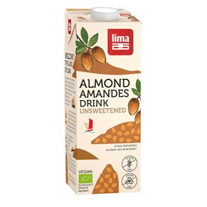 Napój migdałowy bez dodatku cukrów bezglutenowy BIO 1 l Lima