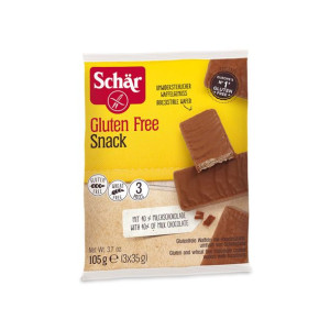Wafle bezglutenowe w polewie czekoladowej 105 g Schar