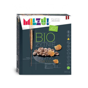Płatki żytnio-owsiane z miodem BIO 300 g Milzu