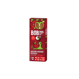 Przekąska jabłkowo-wiśniowa z owoców bez dodatku cukru 30g BobSnail