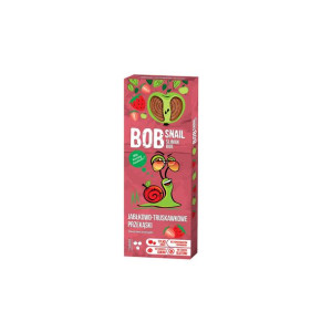 Przekąska jabłko-truskawkowa z owoców bez dodatku cukru 30 g BobSnail