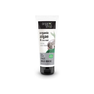 Maska do twarzy błotna organiczne Algi i Błoto Morskie 75 ml , Organic Shop