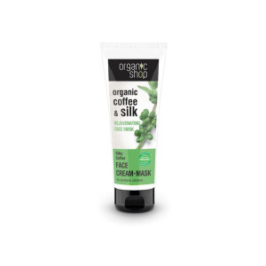 Maska do twarzy wygładzająca Jedwabna Kawa 75 ml,Organic Shop